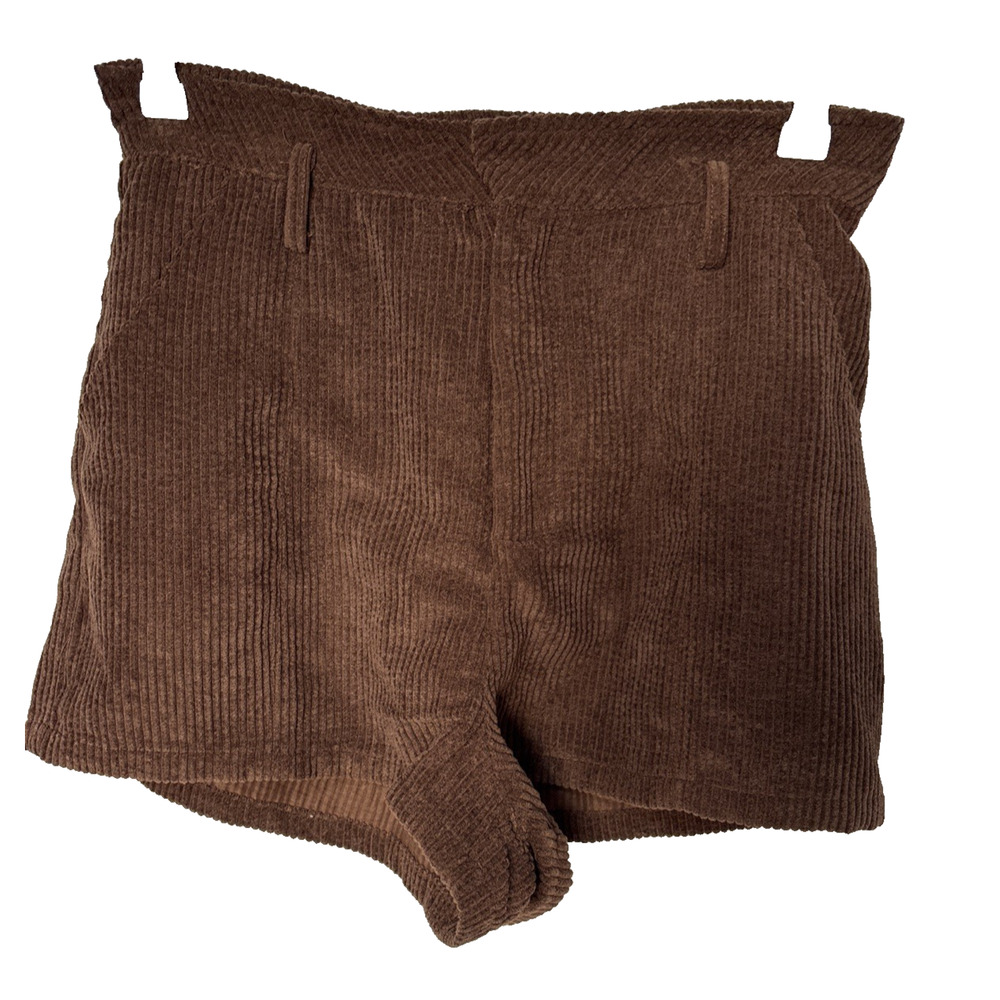 Altar'd State Women's Med Brown Corduroy High Waisted Shorts Festival Hippie
